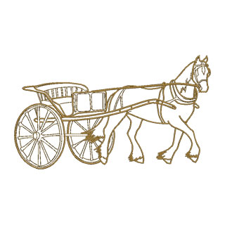 Horse and Cart Large 13869