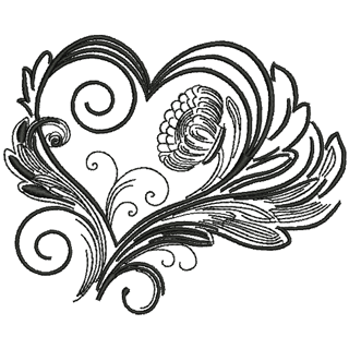 Heart Flower 10063