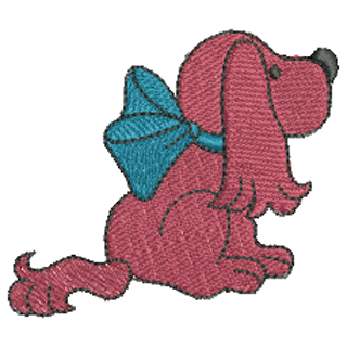 Puppy with a bow 10849