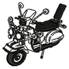 Scooter Outline 12945