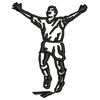 Celebrating Footballer 11033